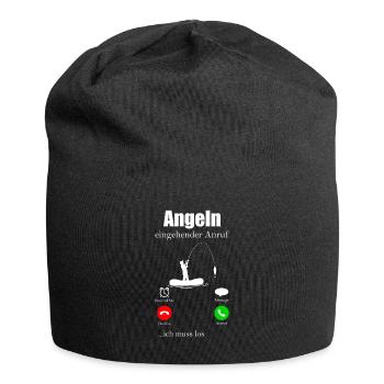 Angeln Fishing Fisher Angelrute Karpfen Rute Fisch - Jersey-Beanie - Schwarz - Vorne