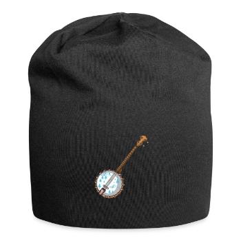 Banjo Shirts For Men Bluegrass Appalachia Folk - Jersey Beanie - black - Front