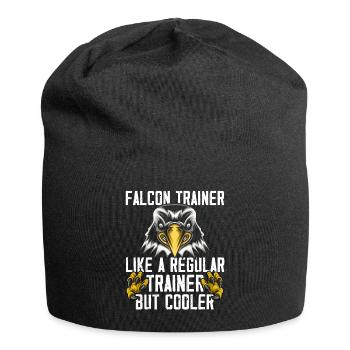 Falkner Peregrine Falcon Vintage Falconry - Jersey Beanie - black - Front