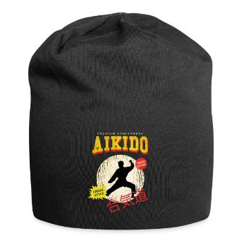 Aikido Martial Arts Martial Arts Fighter Vintage Retro - Jersey Beanie - black - Front