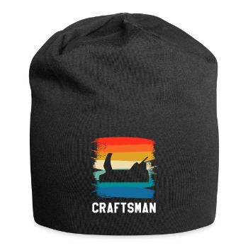 Rétro Vintage Classique Artisan Artisanat - Bonnet en jersey - noir - Devant