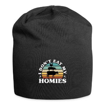 Vegan Diet I Don't Eat Meat Free Vegan Diet Lover - Jersey Beanie - black - Front