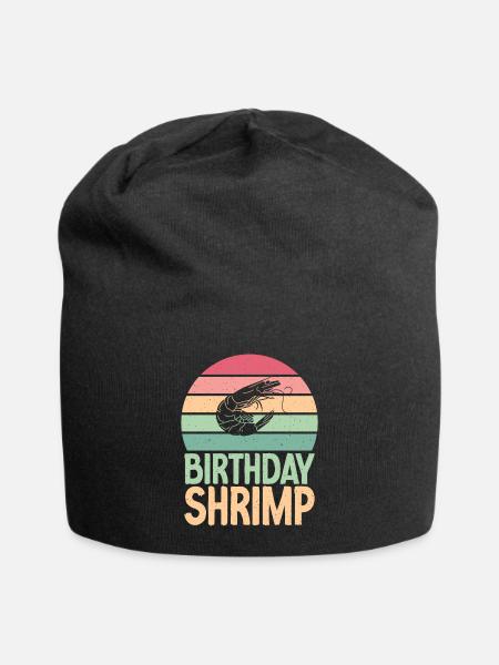 Cadeau d’amoureux des crevettes - Bonnet en jersey - noir