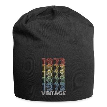50 ans né en 1973 rétro 50e anniversaire - Bonnet en jersey - noir - Devant