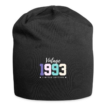 30 ans né en 1993 rétro 30e anniversaire - Bonnet en jersey - noir - Devant