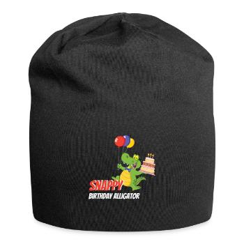 Snappy Birthday Alligator Krokodil - Jersey-Beanie - Schwarz - Vorne