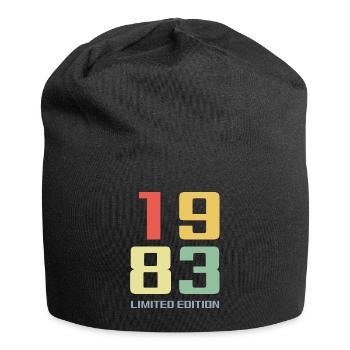 40 ans né en 1983 rétro 40e anniversaire - Bonnet en jersey - noir - Devant