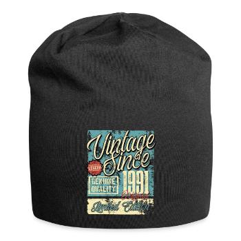 1991 Birthday vintage vintage retro legend - Jersey Beanie - black - Front