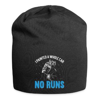 I Painted A Whole Car No Runs - Jersey Beanie - black - Front