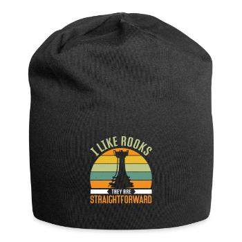Chess Tournament Coach Chess piece Queen Chess Day - Jersey Beanie - black - Front