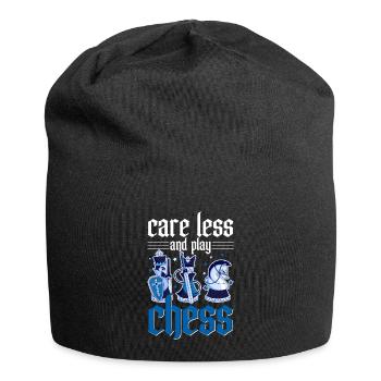 Chess Tournament Coach Chess piece Queen Chess Day - Jersey Beanie - black - Front