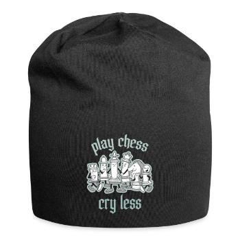 Chess Tournament Coach Chess piece Queen Chess Day - Jersey Beanie - black - Front