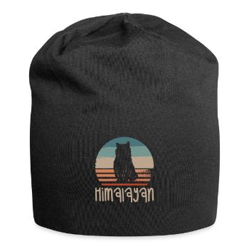 Vintage Retro Himalayan Cat Lover - Bonnet en jersey - noir - Devant
