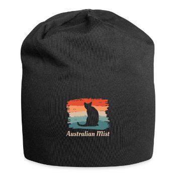 Vintage Retro Australischer Nebel Katzenliebhaber - Jersey-Beanie - Schwarz - Vorne