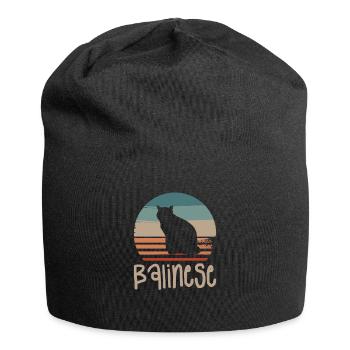 Vintage Retro Balinase Cat Lover - Bonnet en jersey - noir - Devant