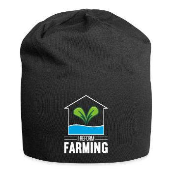 Hydroponics Indoor Gardening Horticulture - Jersey Beanie - black - Front