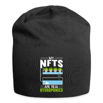 Hydroponics Indoor Gardening Horticulture - Jersey Beanie - black - Front