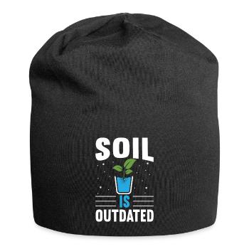 Hydroponics Indoor Gardening Horticulture - Jersey Beanie - black - Front