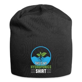 Hydroponics Indoor Gardening Horticulture - Jersey Beanie - black - Front