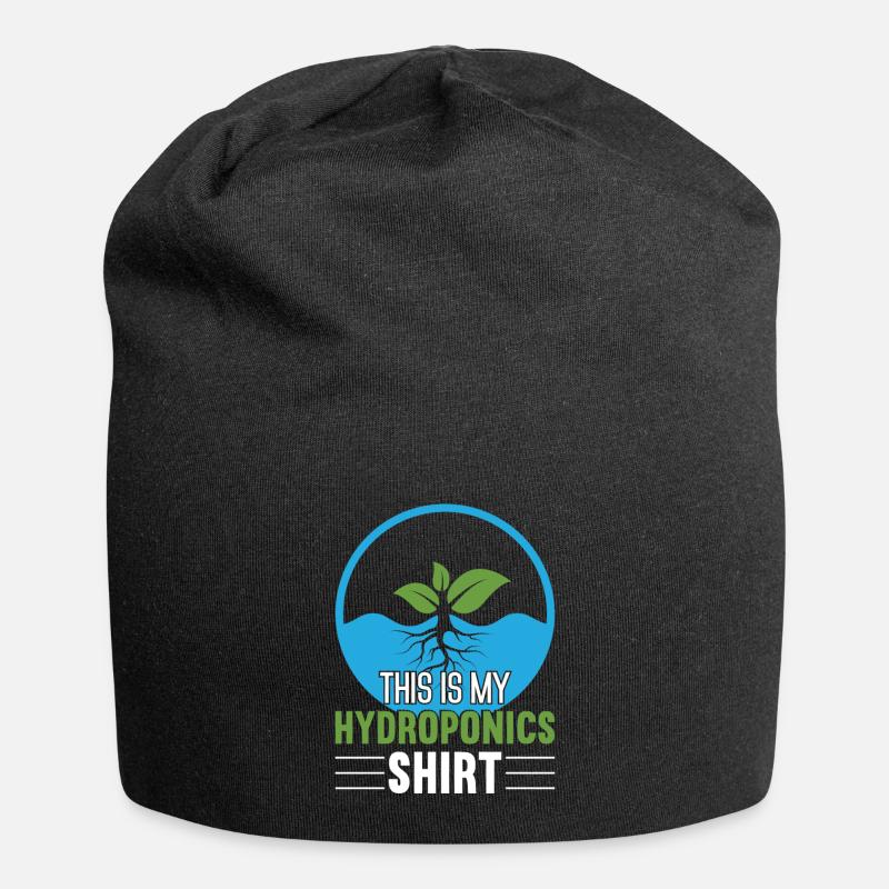 Hydroponik Indoor-Gartenbau - Jersey-Beanie - Schwarz