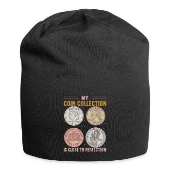 Coin Collector Numismatics Rare Coins Coin Lover - Jersey Beanie - black - Front