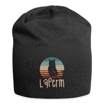 Vintage Retro Laperm Cat Lover - Bonnet en jersey - noir - Devant