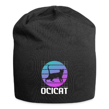 Rétro Ocicat Cat Lover - Bonnet en jersey - noir - Devant