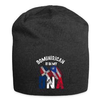 Drapeau dominicain Dessin pour un puerto dominicain - Bonnet en jersey - charbon - Devant