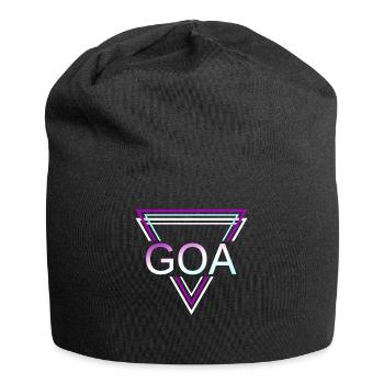 GOA Techno House Party EDM Festival Electro Rave - Jersey-Beanie - Schwarz - Vorne