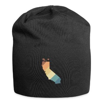 California Kartenumriss USA Amerika - Jersey-Beanie - Schwarz - Vorne