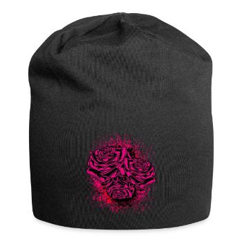 Rose Illustration - Bonnet en jersey - noir - Devant