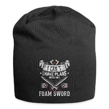 Lustiges Larp Schwertkampf Rollenspiel - Jersey-Beanie - Schwarz - Vorne