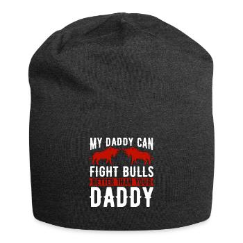 Bullfighting My Daddy Can Fight Torero Bullfighter - Jersey-Beanie - Anthrazit - Vorne