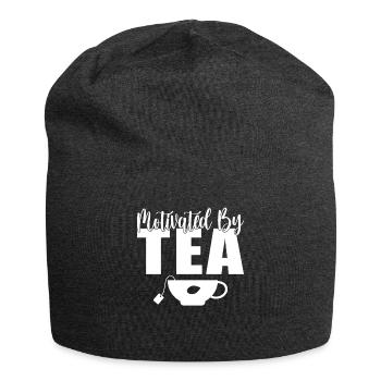 Teeliebhaber Geschenke - Jersey-Beanie - Anthrazit - Vorne