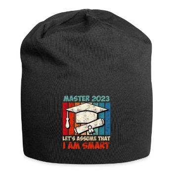 Master 2020 ich bin klug Master Abschluss - Jersey-Beanie - Schwarz - Vorne