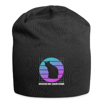 Ich gehe nirgendwo ohne meinen Zweibein-Kojoten - Jersey-Beanie - Schwarz - Vorne