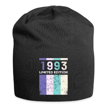 30 ans né en 1993 rétro 30e anniversaire - Bonnet en jersey - noir - Devant