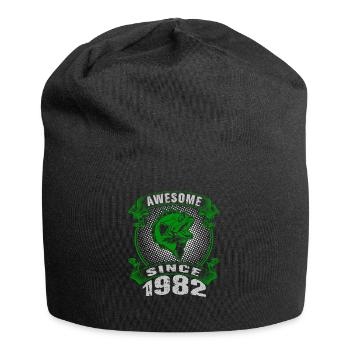 Awesome since 1982. Angel, Angler's Birthday - Jersey Beanie - black - Front