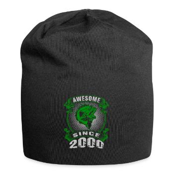Awesome since 2000. Angel, Angler Geburtstag - Jersey-Beanie - Schwarz - Vorne
