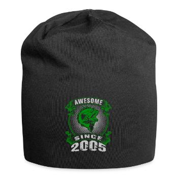 Génial depuis 2005. Angel, l’anniversaire du pêcheur - Bonnet en jersey - noir - Devant