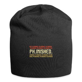 Phinished Finished Doctor Promotion Doctorat - Bonnet en jersey - noir - Devant