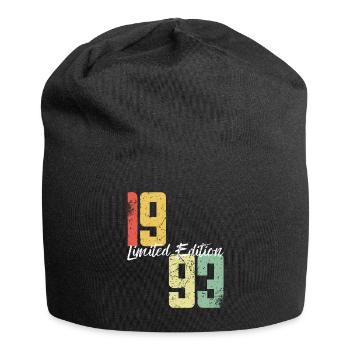 30 ans né en 1993 rétro 30e anniversaire - Bonnet en jersey - noir - Devant