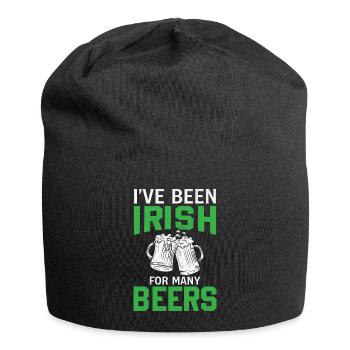 La Saint-Patrick dit que je suis irlandais depuis beaucoup - Bonnet en jersey - noir - Devant
