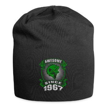 Awesome since 1967. Angel, Angler Geburtstag - Jersey-Beanie - Schwarz - Vorne