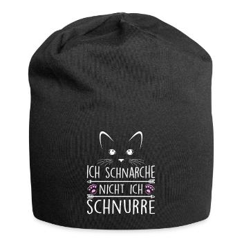 Ich Schnarche Nicht Ich Schnurre - Jersey-Beanie - Schwarz - Vorne