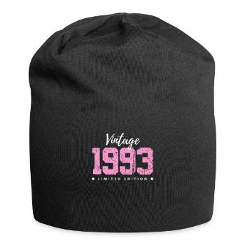 30 ans né en 1993 rétro 30e anniversaire - Bonnet en jersey - noir - Devant