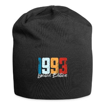 30 ans né en 1993 rétro 30e anniversaire - Bonnet en jersey - noir - Devant