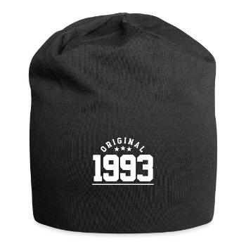 30 ans né en 1993 rétro 30e anniversaire - Bonnet en jersey - noir - Devant