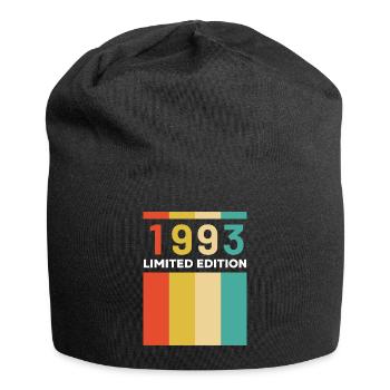 30 ans né en 1993 rétro 30e anniversaire - Bonnet en jersey - noir - Devant