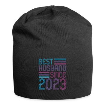 Meilleur mari depuis 2023 1er anniversaire de mariage - Bonnet en jersey - noir - Devant